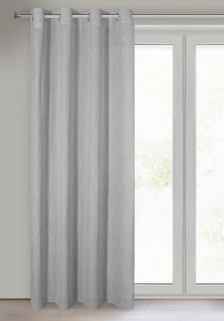 Eurofirany, zasłona gotowa latika 140-250 cm, srebrny