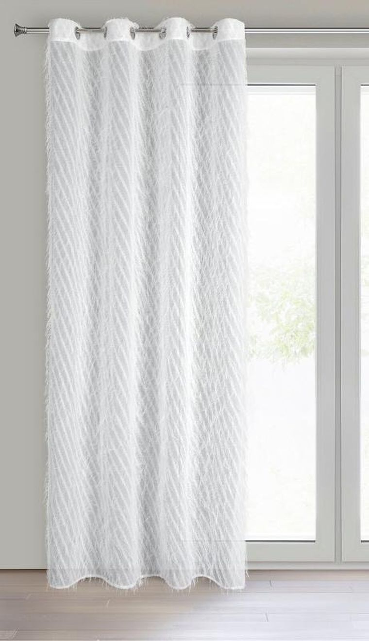 Eurofirany, zasłona gotowa, Laurel, 140-250 cm, biały