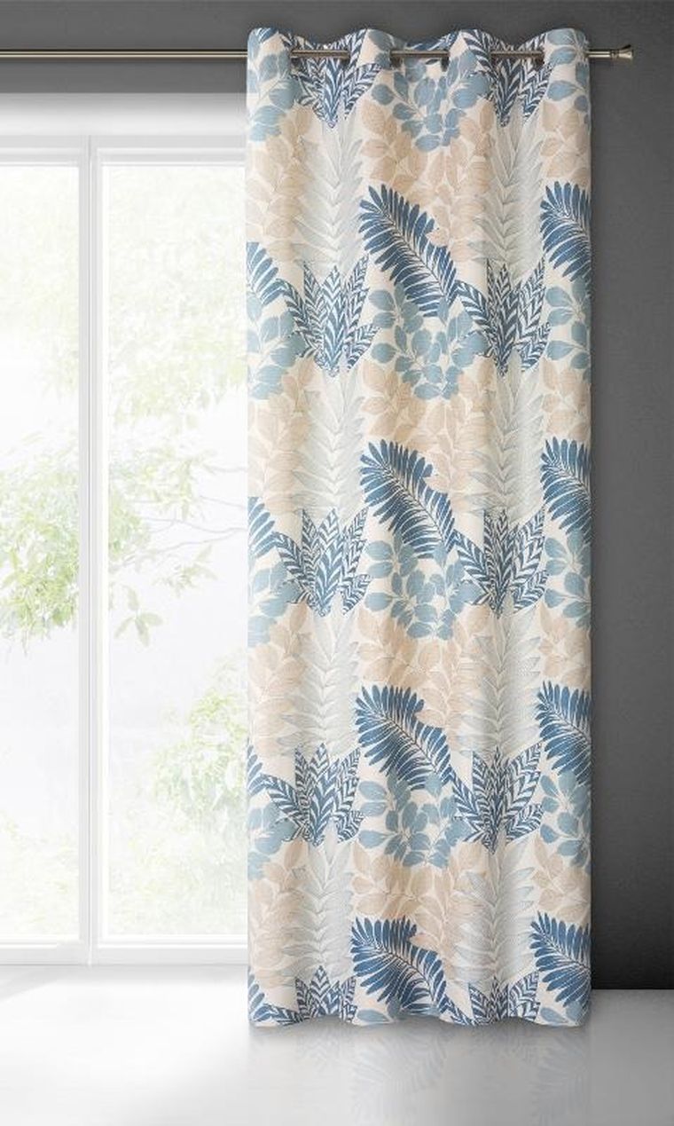 Eurofirany, zasłona gotowa, Lenny 140-250 cm, naturalny