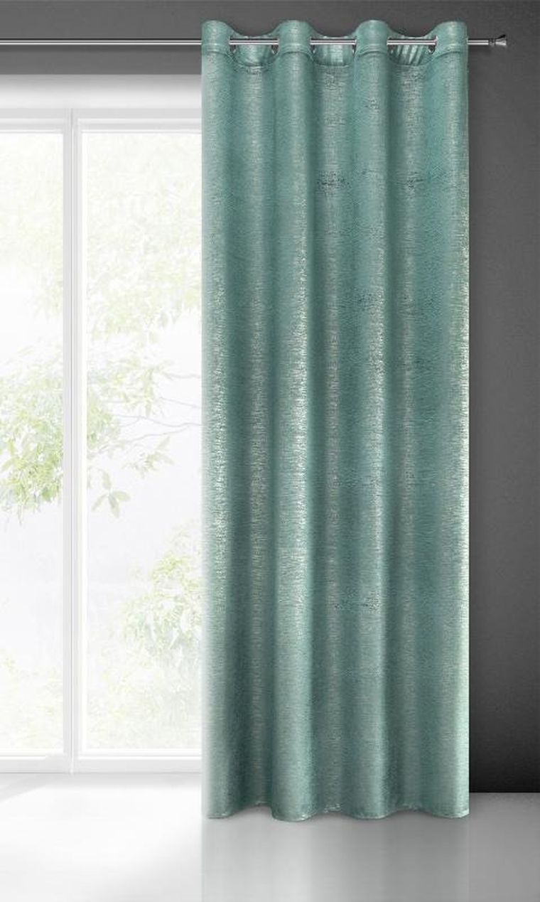 Eurofirany, zasłona gotowa Mabel, 140-250 cm, turkusowy