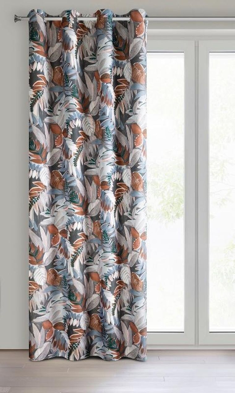 Eurofirany, zasłona gotowa, Marila, 140-270 cm, stalowy