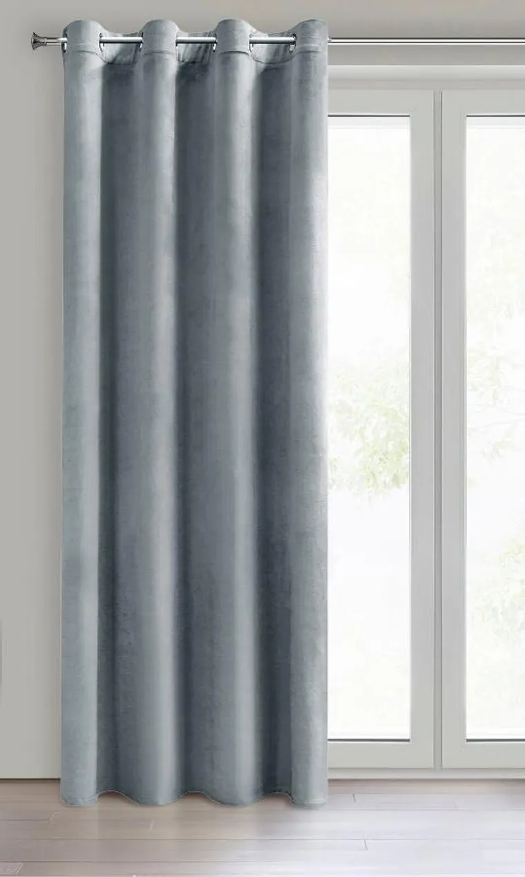 Eurofirany, zasłona gotowa, Melanie, 140-260 cm, szary