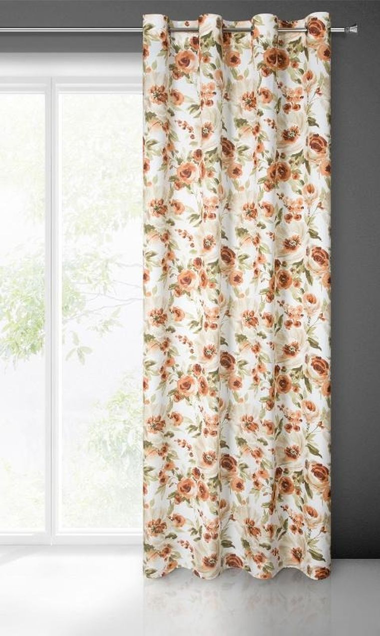 Eurofirany, zasłona gotowa, Mila, 140-250 cm, rudy