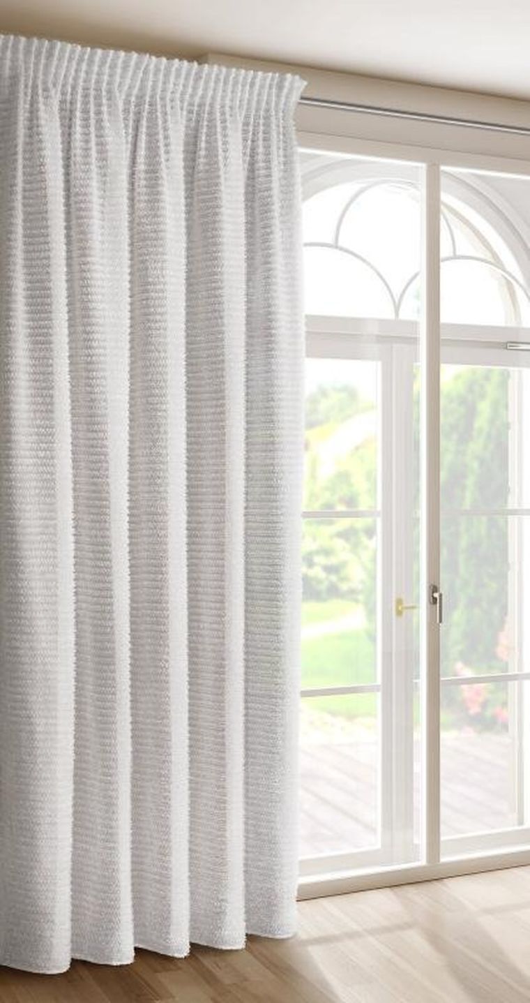 Eurofirany, zasłona gotowa na taśmie, Reina, 135-270 cm, biały