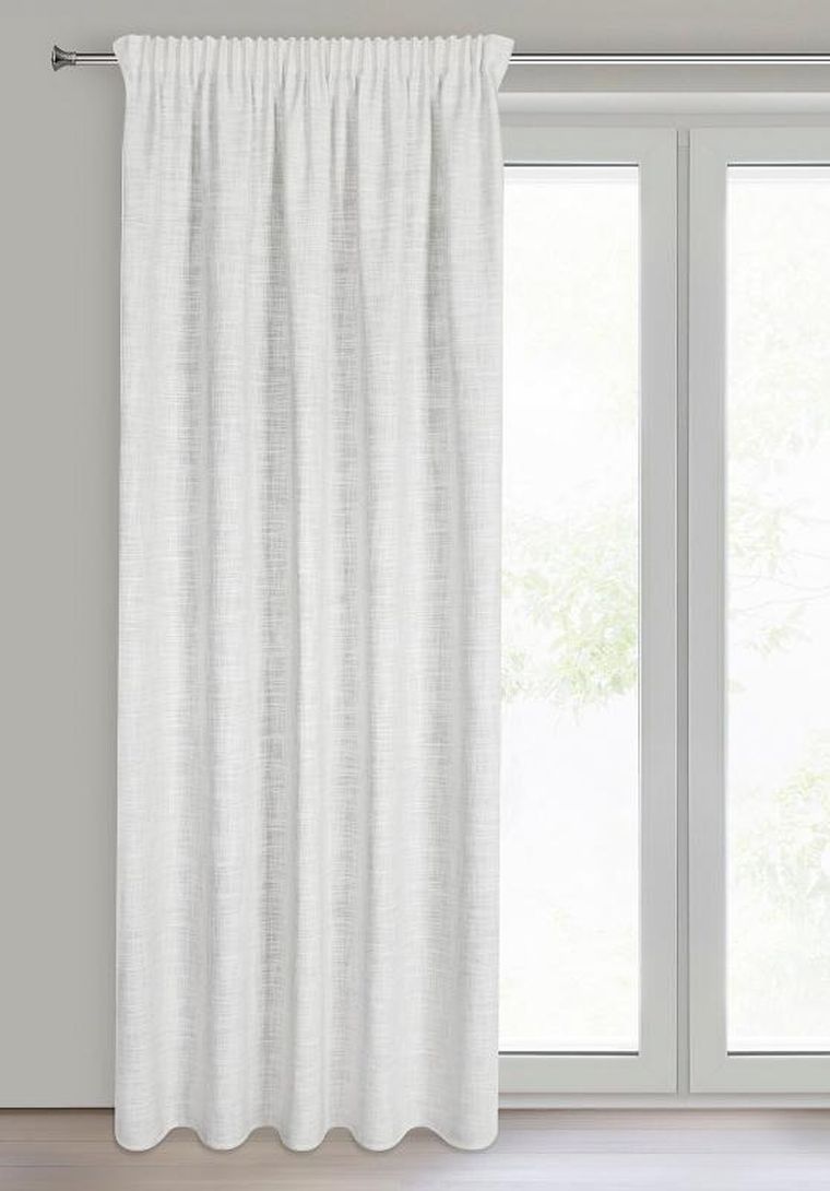 Eurofirany, zasłona gotowa na taśmie, Rois, 140-270 cm, kremowy