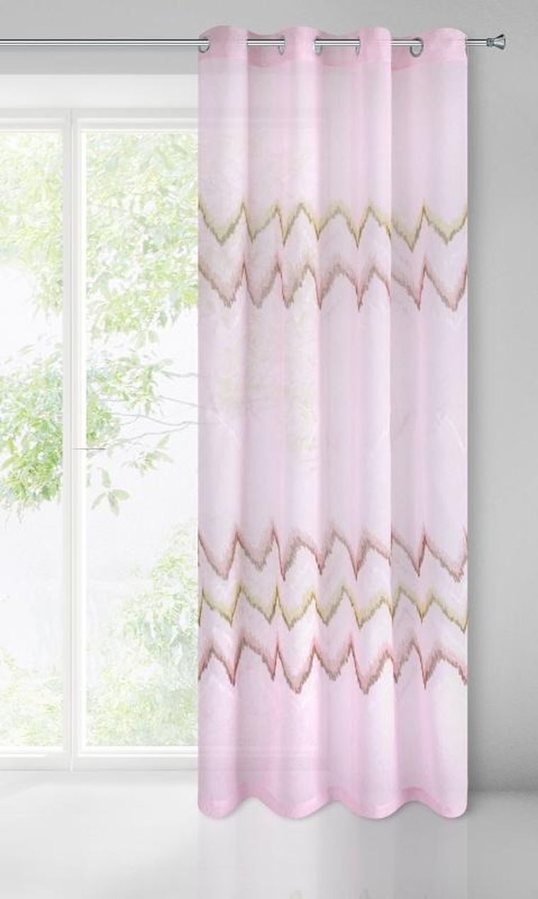 Eurofirany, zasłona gotowa, Nathalie, 140-250 cm, różowy