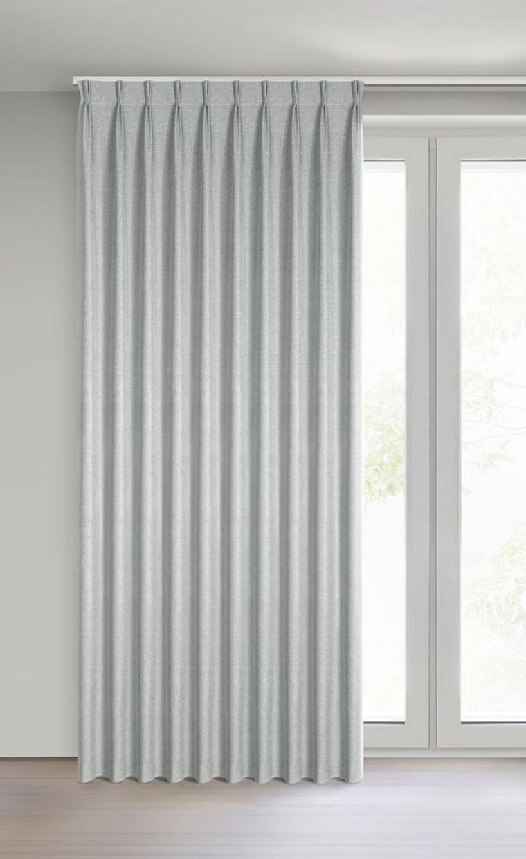 Eurofirany, zasłona gotowa, Nelisa, 125-270 cm, srebrny