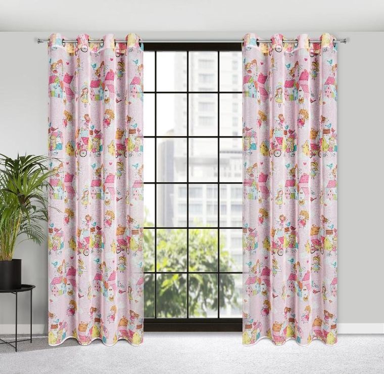 Eurofirany, zasłona gotowa, Polly, 140-250 cm, wielokolorowy