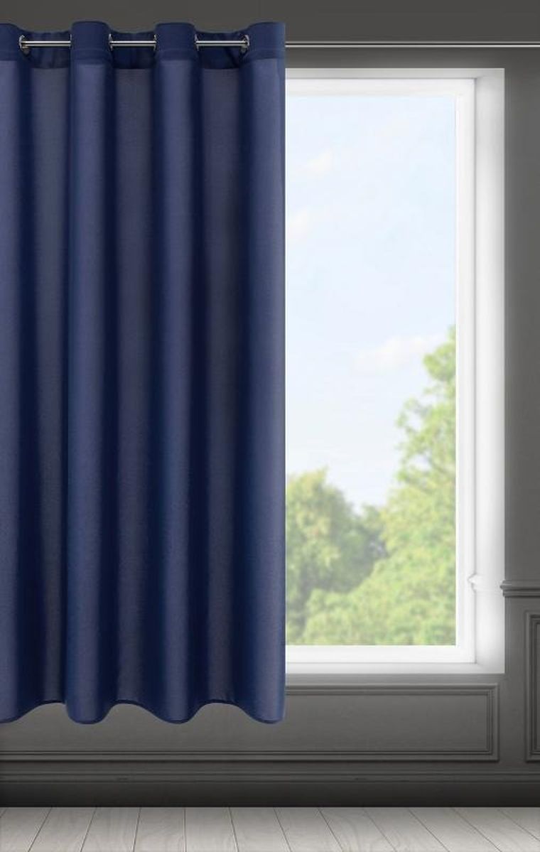 Eurofirany, zasłona gotowa, Rita, 140-175 cm, granatowy