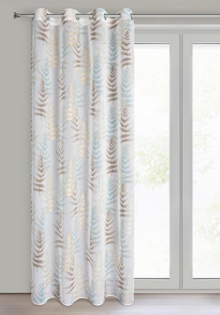 Eurofirany, zasłona gotowa, Ruti, 140-250 cm, kremowy