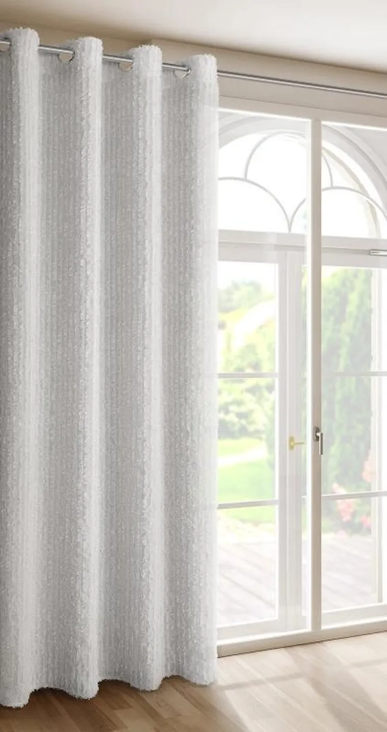 Eurofirany, zasłona gotowa, Selma, 135-250 cm, biały