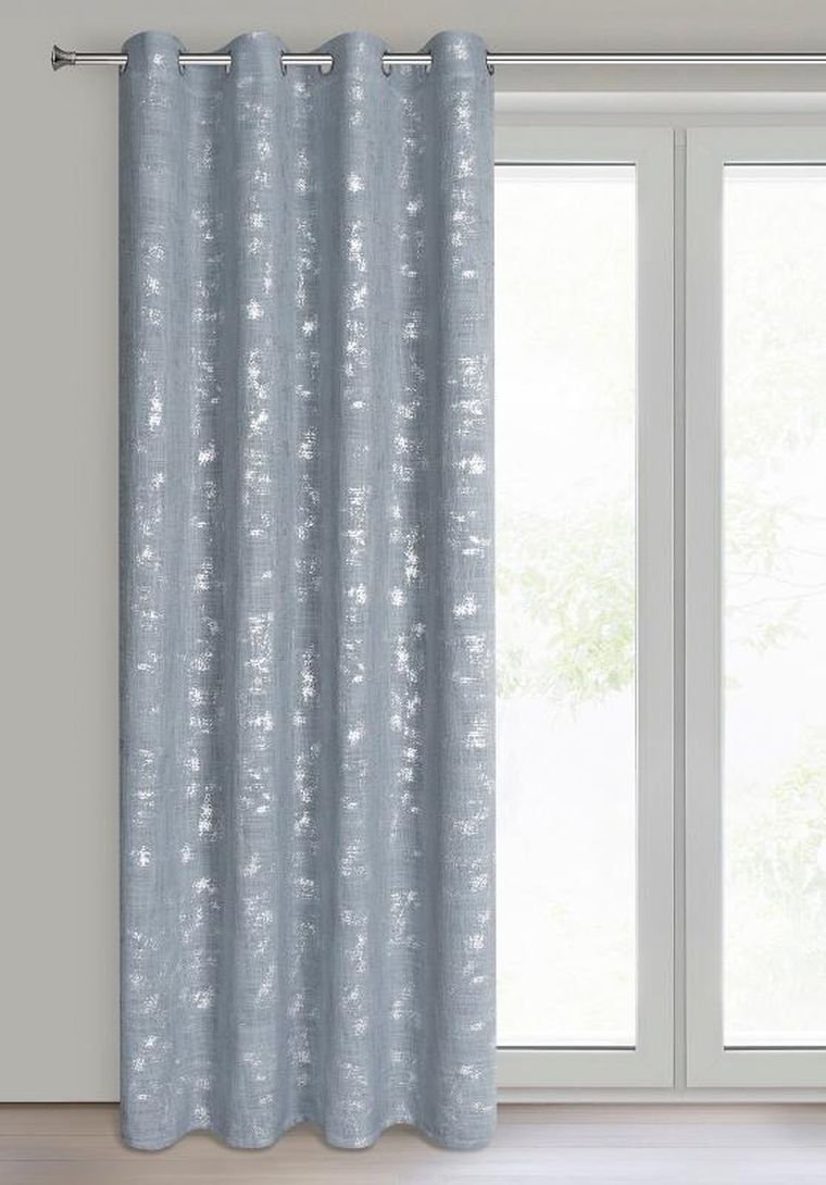 Eurofirany, zasłona gotowa, Solana, 140-250 cm, niebieski