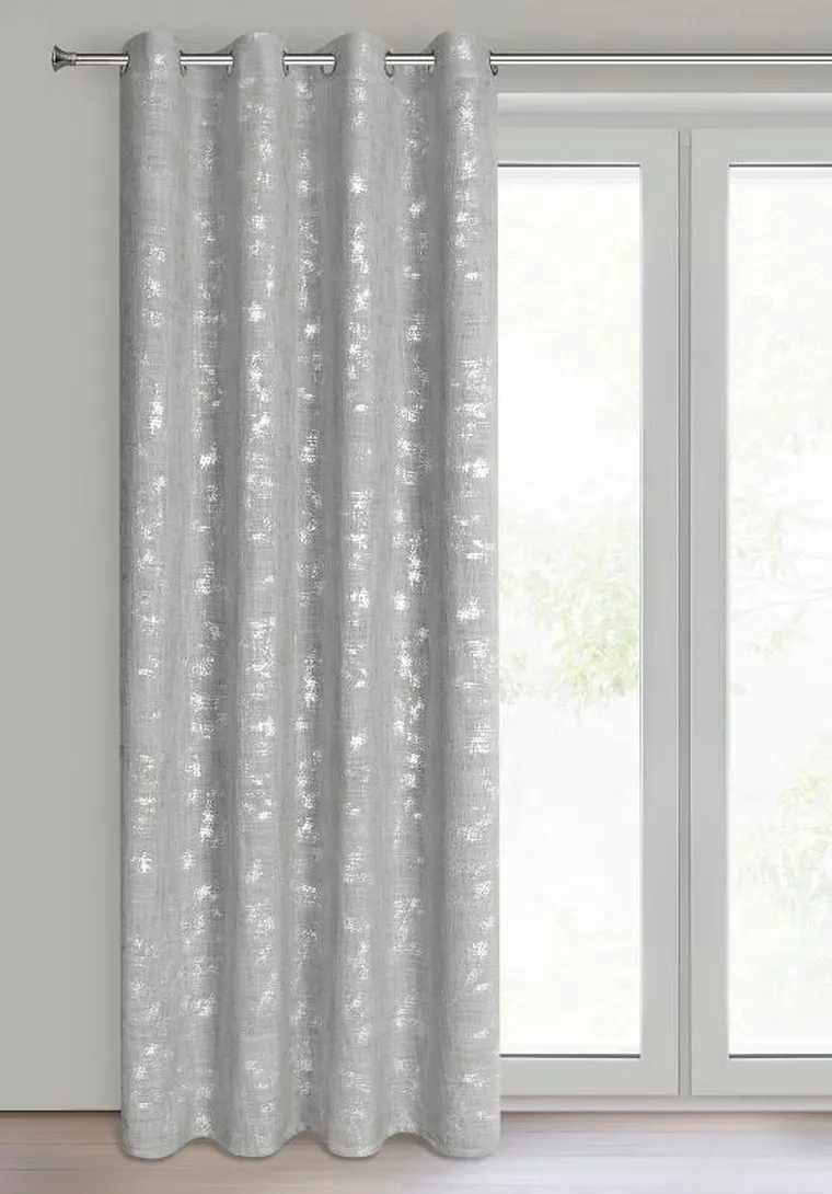 Eurofirany, zasłona gotowa, Solana, 140-250 cm, srebrny