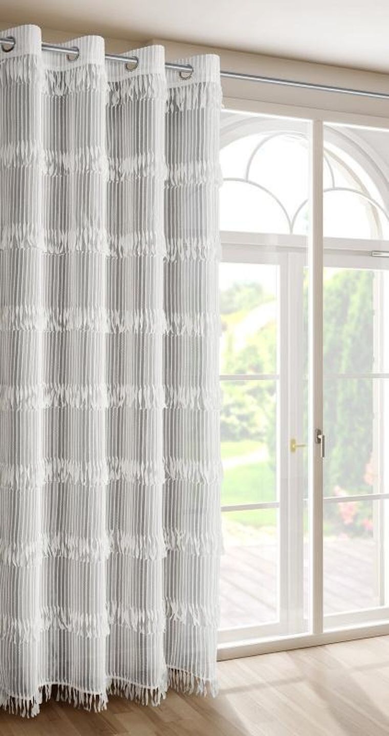 Eurofirany, zasłona gotowa, Sotera, 140-250 cm, biały