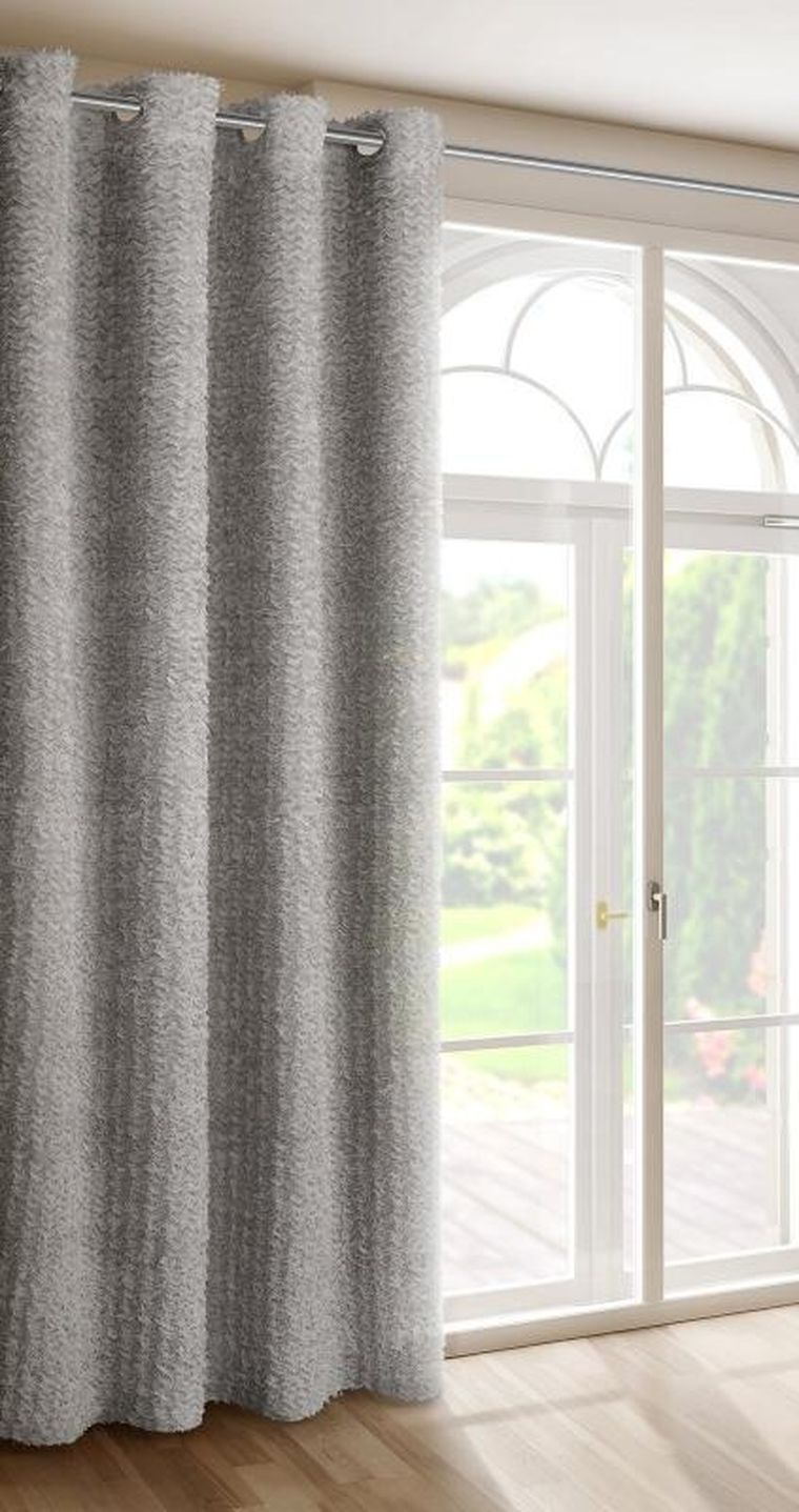 Eurofirany, zasłona gotowa, Tiffany, 135-250 cm, srebrny