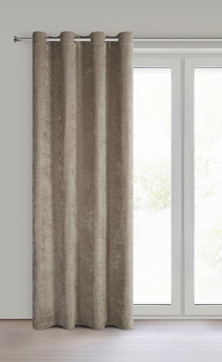 Eurofirany, zasłona gotowa, Vani, 140-250 cm, beżowy