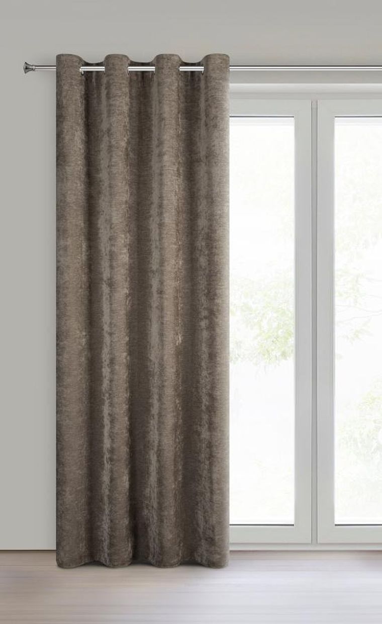 Eurofirany, zasłona gotowa, Vani, 140-250 cm, beżowy