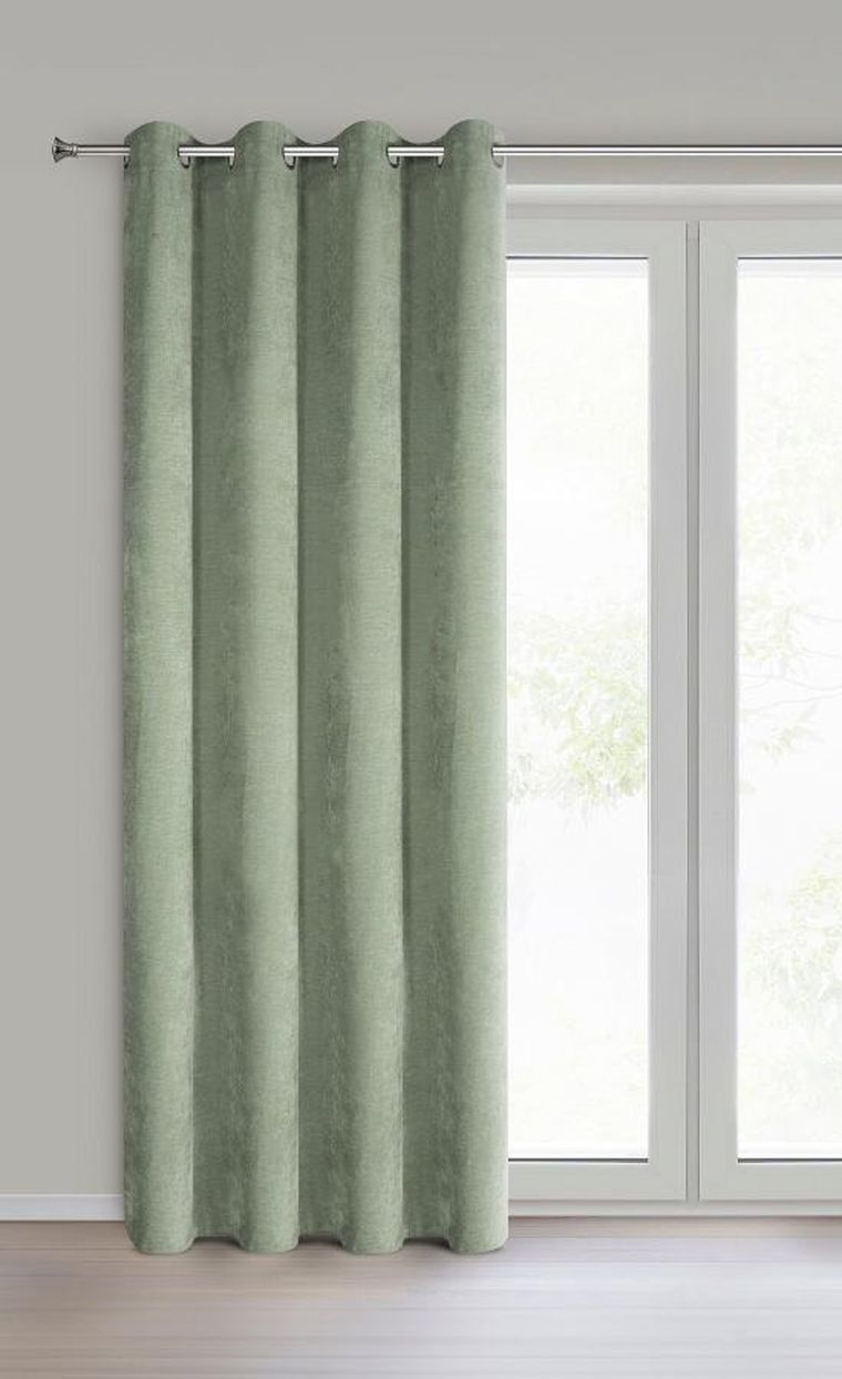 Eurofirany, zasłona gotowa, Vani, 140-250 cm, ciemnomiętowy