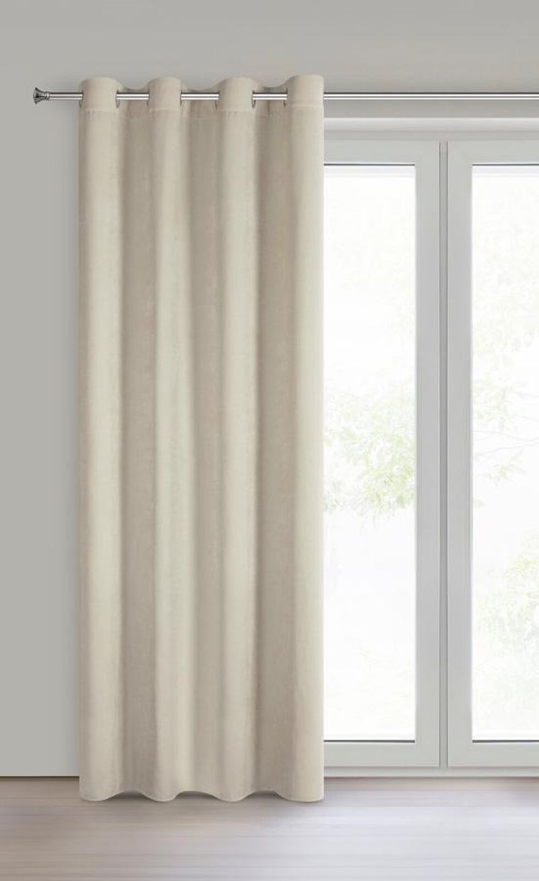 Eurofirany, zasłona gotowa, Vani, 140-250 cm, jasnobeżowy