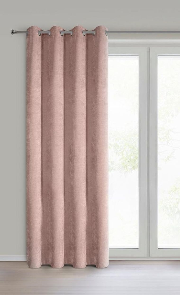 Eurofirany, zasłona gotowa, Vani, 140-250 cm, pudrowy