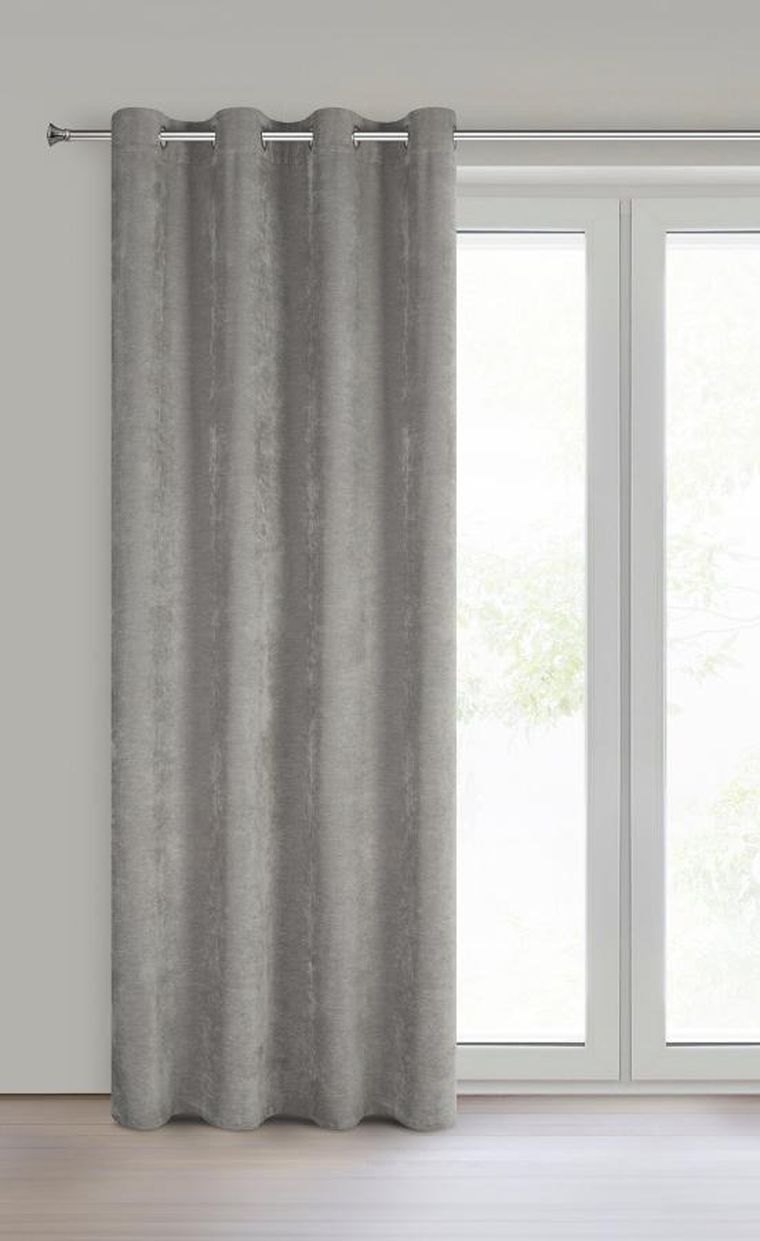 Eurofirany, zasłona gotowa, Vani, 140-250 cm, szary