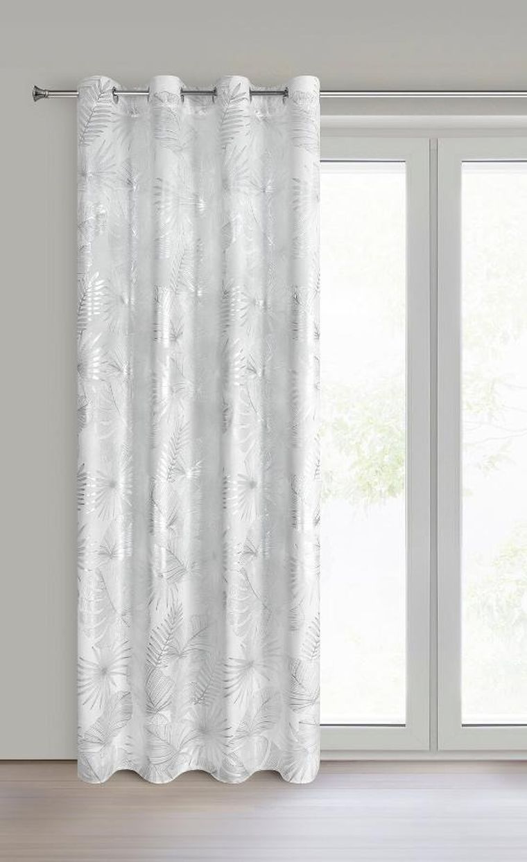 Eurofirany, zasłona gotowa, Zaria, 140-250 cm, biały