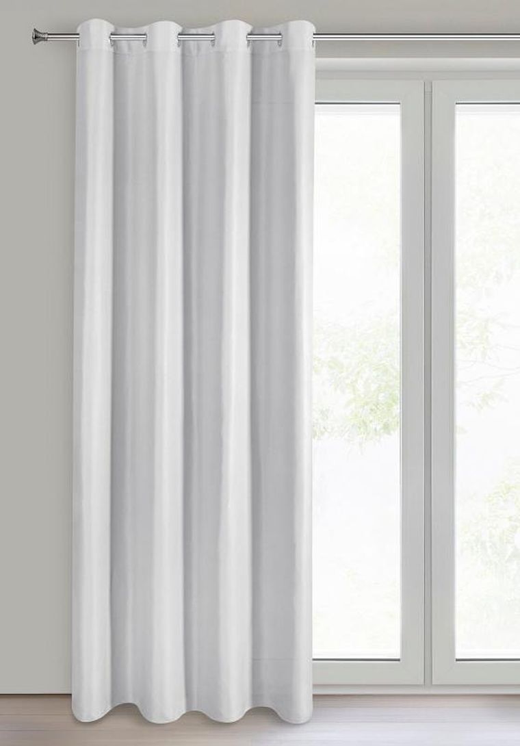 Eurofirany, zasłona zaciemniająca gotowa, Adari, 140-250 cm, biały