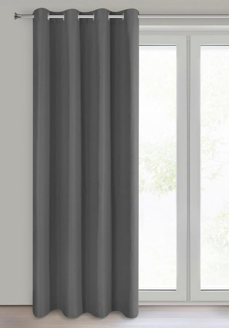 Eurofirany, zasłona zaciemniająca gotowa, Adari, 140-250 cm, grafitowy