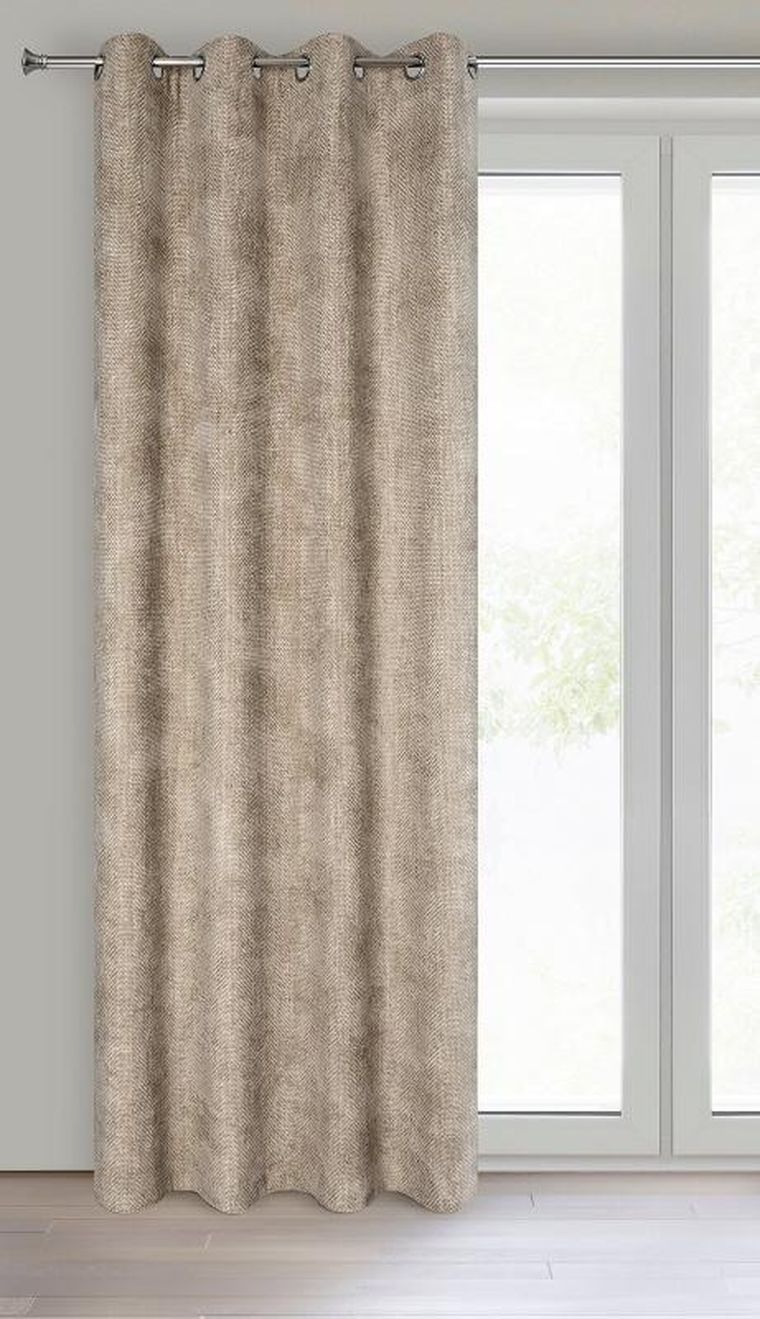 Eurofirany, zasłona zaciemniająca gotowa, Aleta, 135-250 cm, beżowy