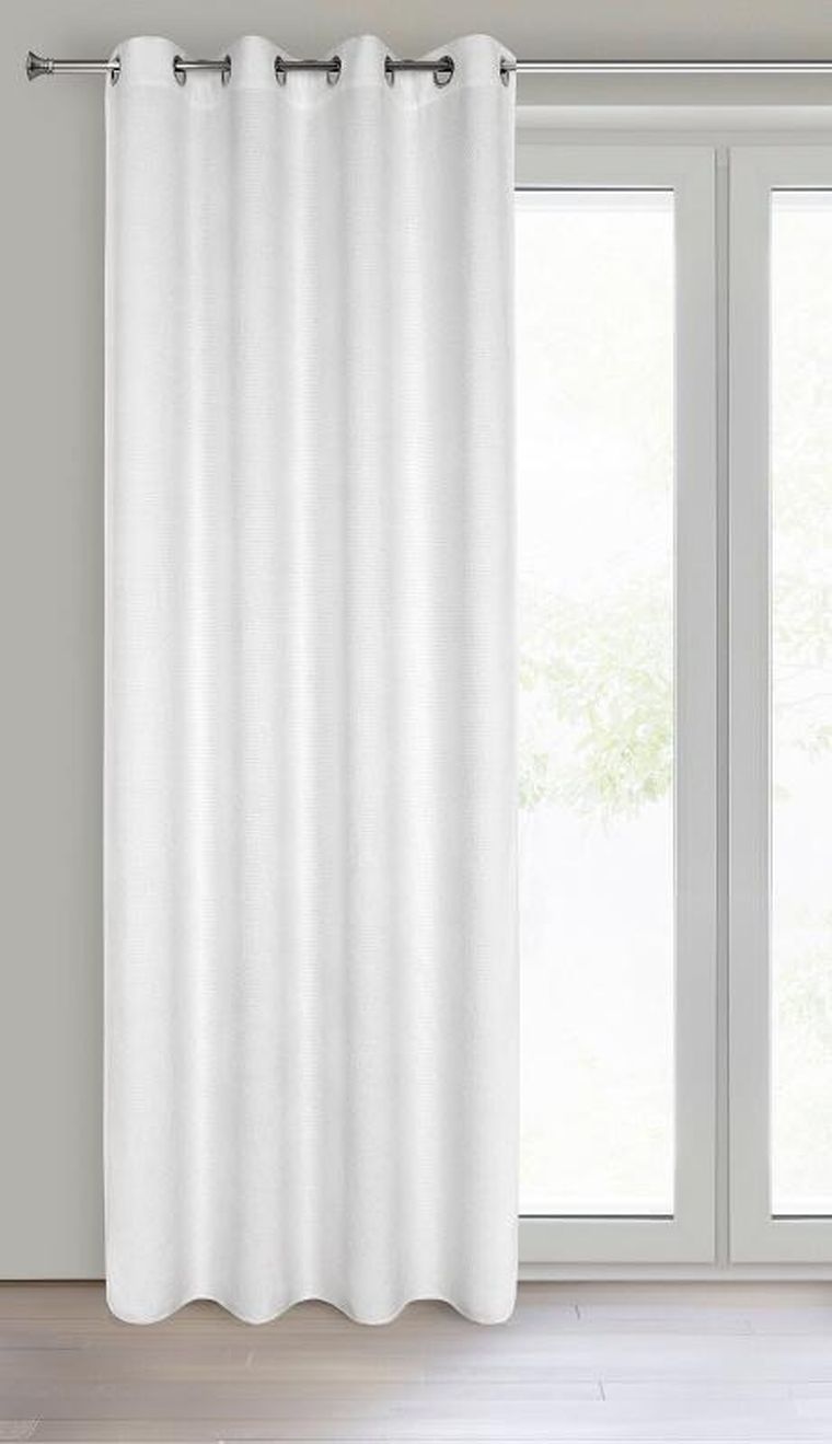 Eurofirany, zasłona zaciemniająca gotowa, Aleta, 135-250 cm, biały