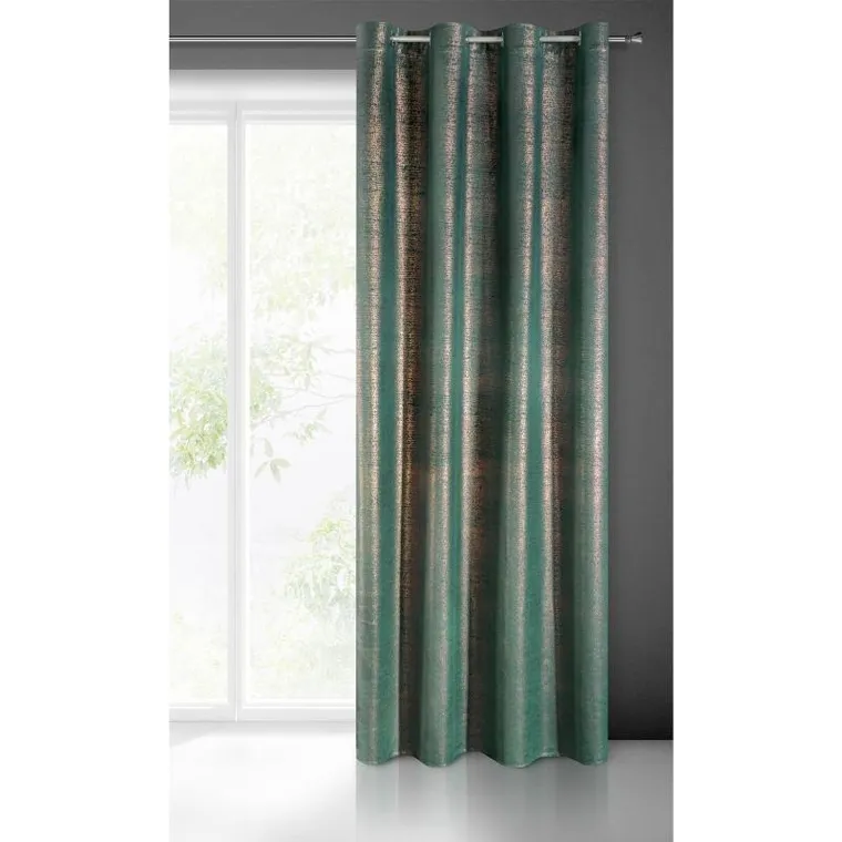 Eurofirany, zasłona zaciemniająca gotowa, Ambi, 140-250 cm, ciemnoturkusowy