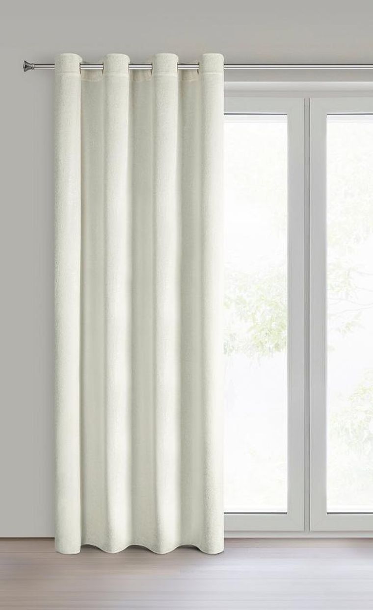 Eurofirany, zasłona zaciemniająca gotowa, Bethy, 135-250 cm, kremowy