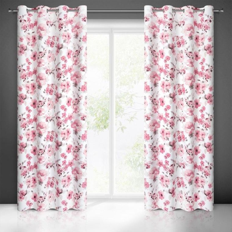 Eurofirany, zasłona zaciemniająca gotowa, Caren, 140-250 cm, pudrowy