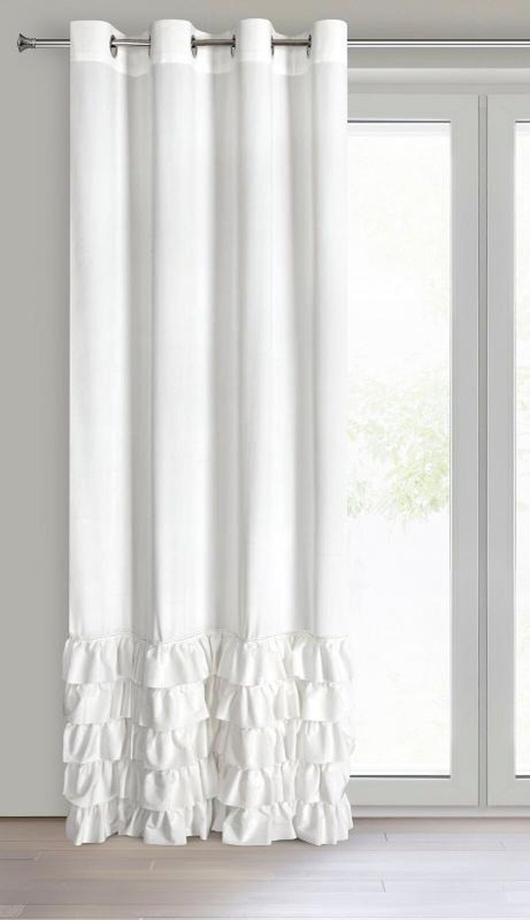 Eurofirany, zasłona zaciemniająca gotowa, Carli, 140-250 cm, biały