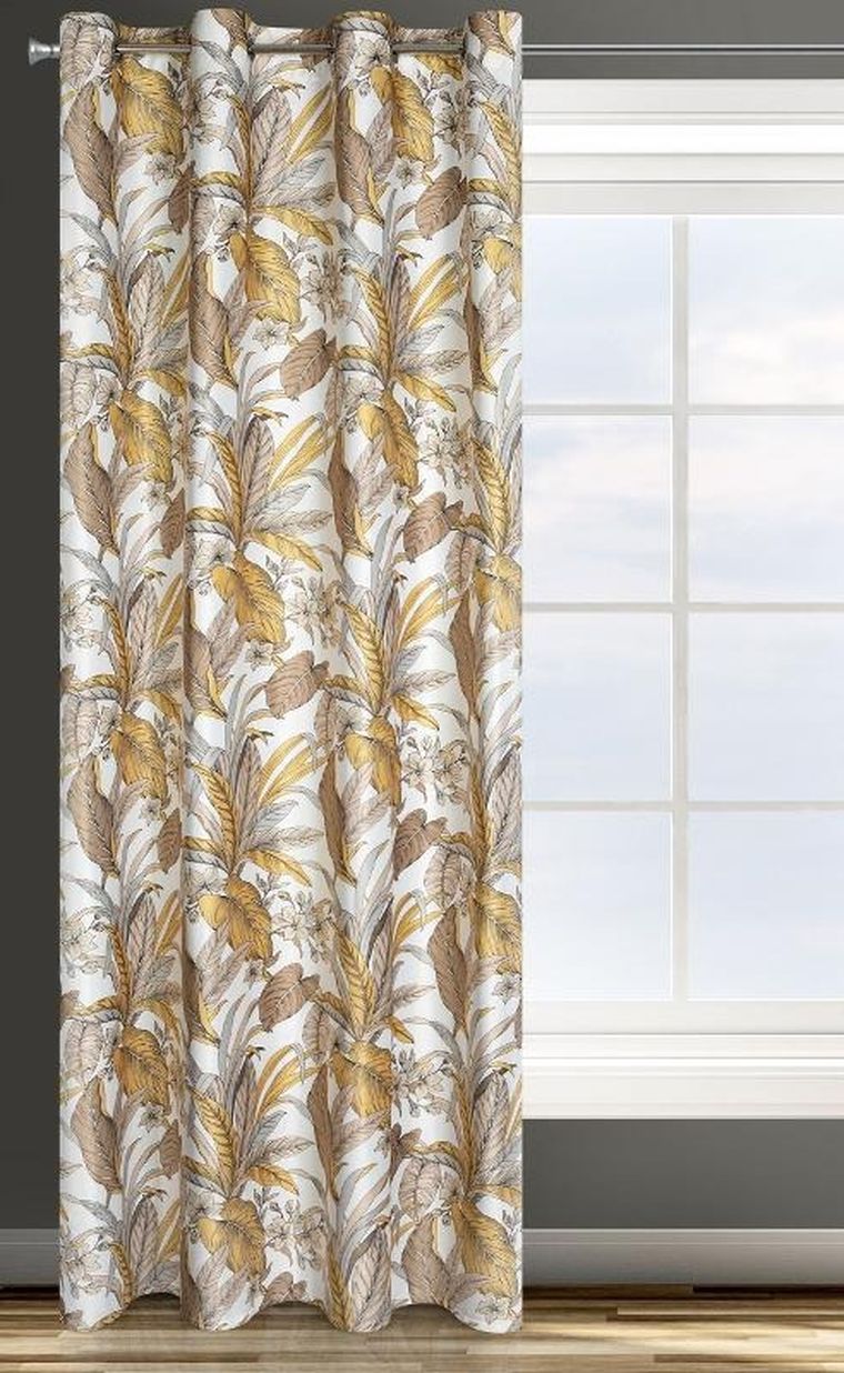 Eurofirany, zasłona zaciemniająca gotowa, d91, Bari, 140-250 cm, rudy