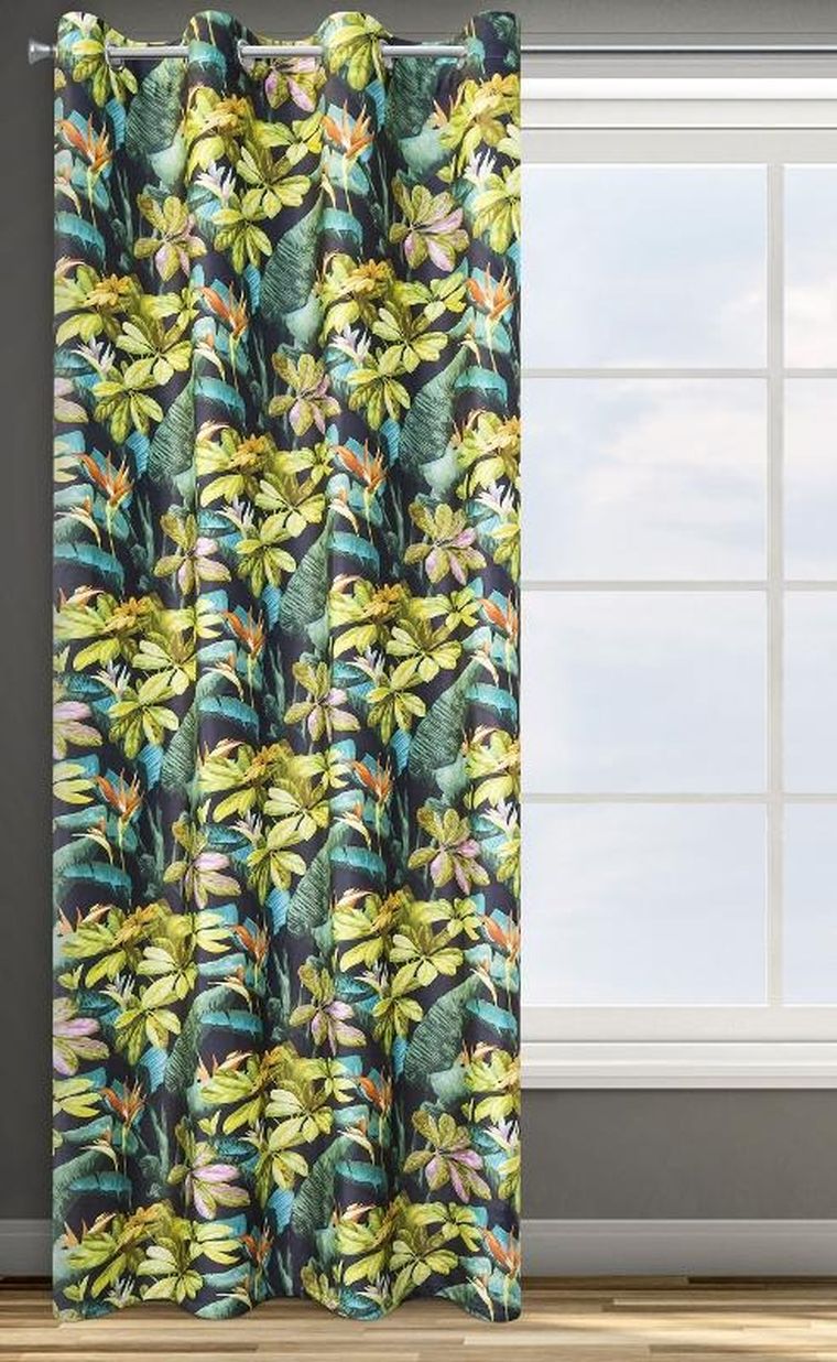 Eurofirany, zasłona zaciemniająca gotowa, d91, Livy, 140-250 cm, zielony