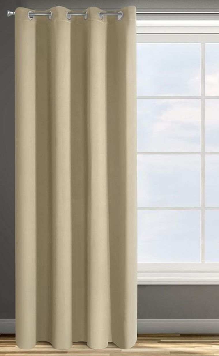 Eurofirany, zasłona zaciemniająca gotowa, D91 Parisa, 140-250 cm, beżowy