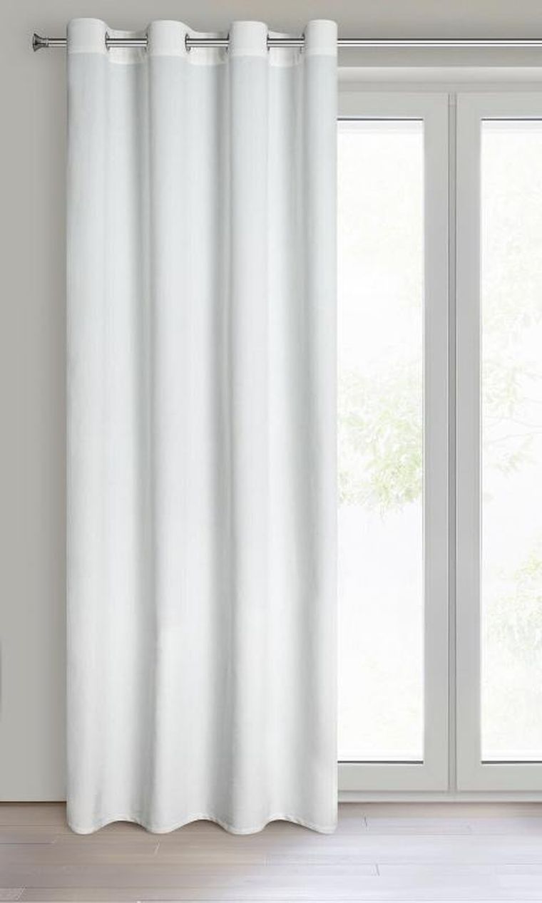 Eurofirany, zasłona zaciemniająca gotowa, d91, Rosa, 140-250 cm, biały