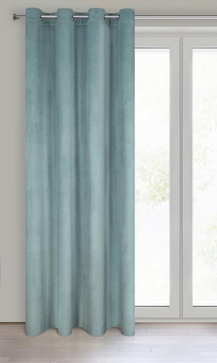 Eurofirany, zasłona zaciemniająca gotowa, d91 Rosa, 140-250 cm, szałwiowy