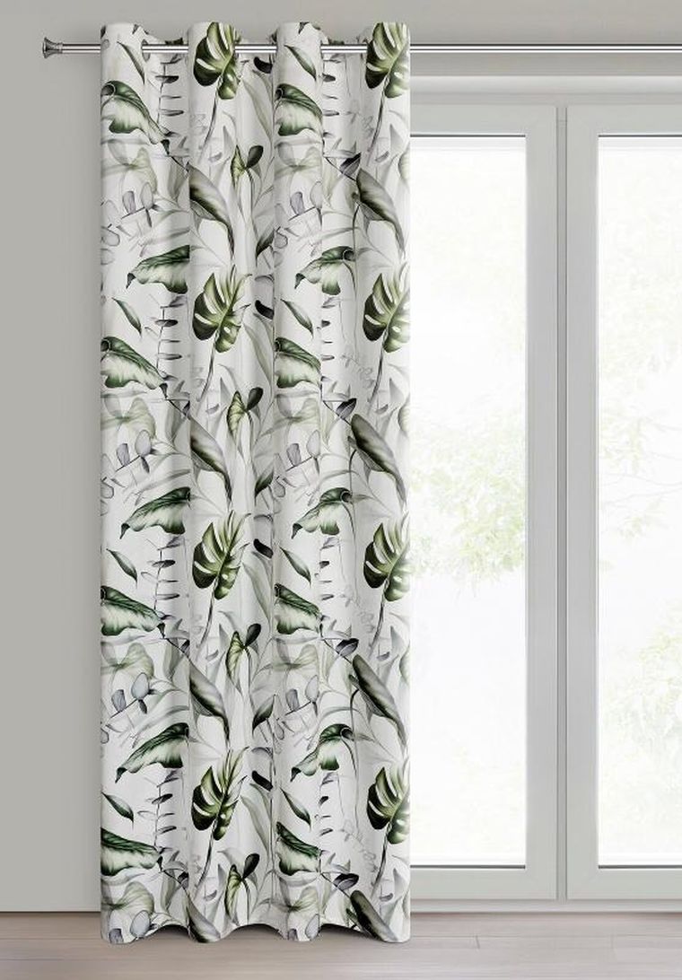 Eurofirany, zasłona zaciemniająca gotowa, Ellen, 140-250 cm, biały