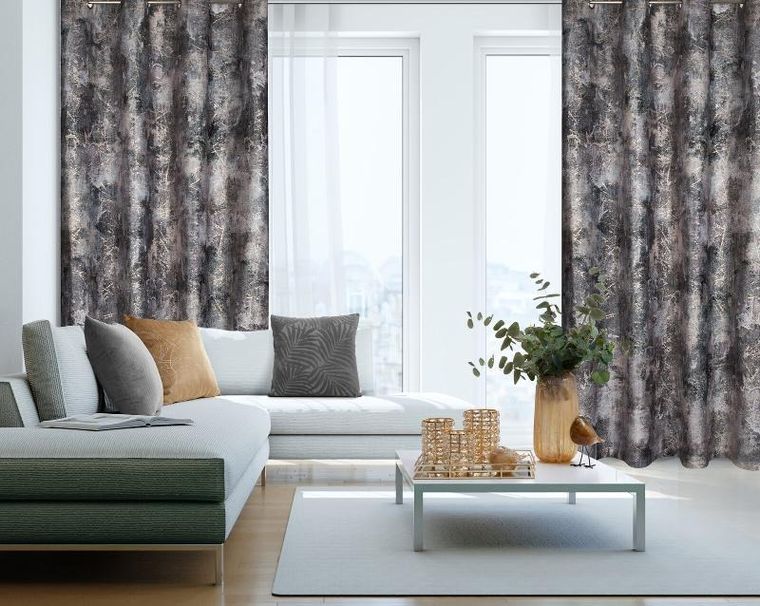 Eurofirany, zasłona zaciemniająca gotowa, Ester, 140-250 cm, brązowy