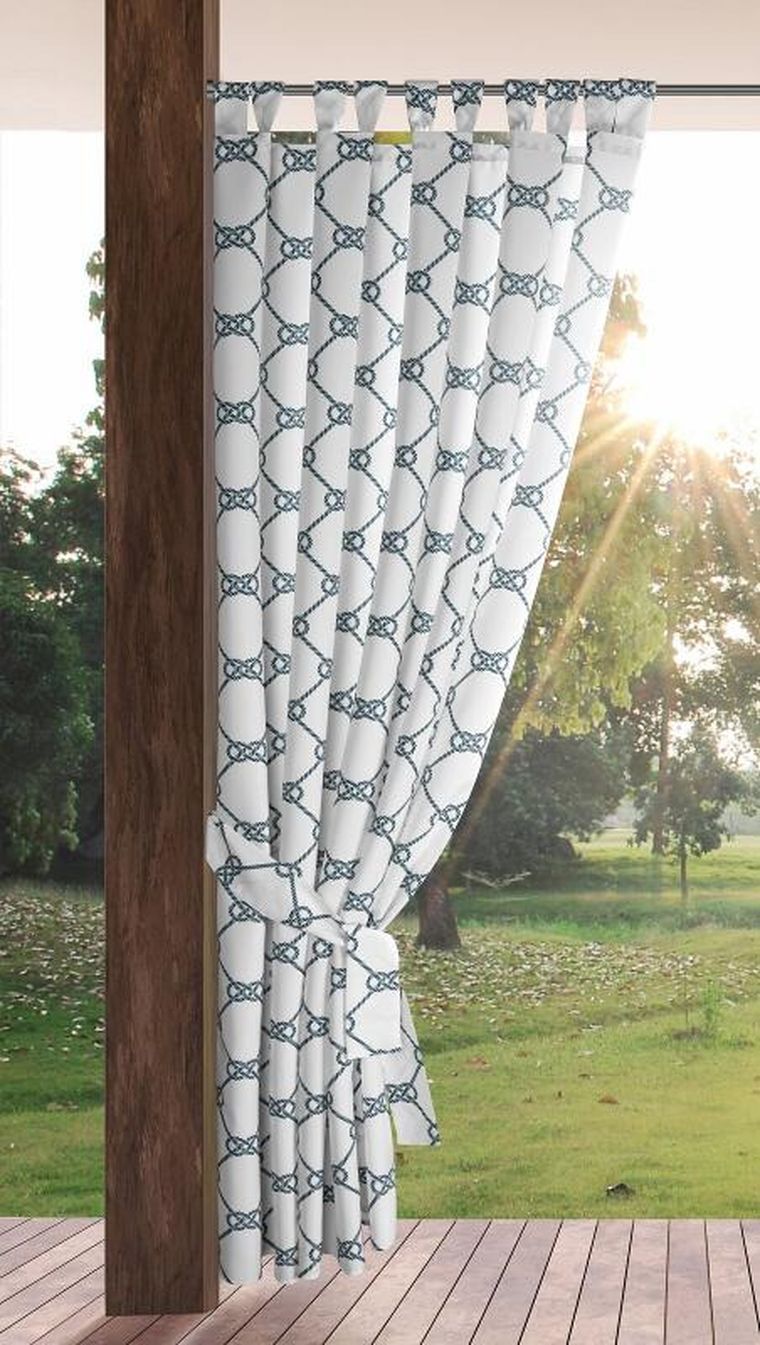 Eurofirany, zasłona zaciemniająca gotowa, Garden, na szelkach, 155-240 cm, biały