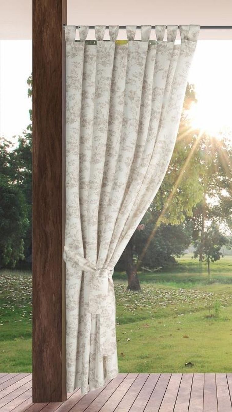 Eurofirany, zasłona zaciemniająca gotowa, Garden, na szelkach, 155-240 cm, kremowy