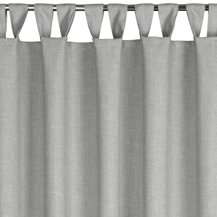 Eurofirany, zasłona zaciemniająca gotowa, Garden, na szelkach, 155-240 cm, srebrny