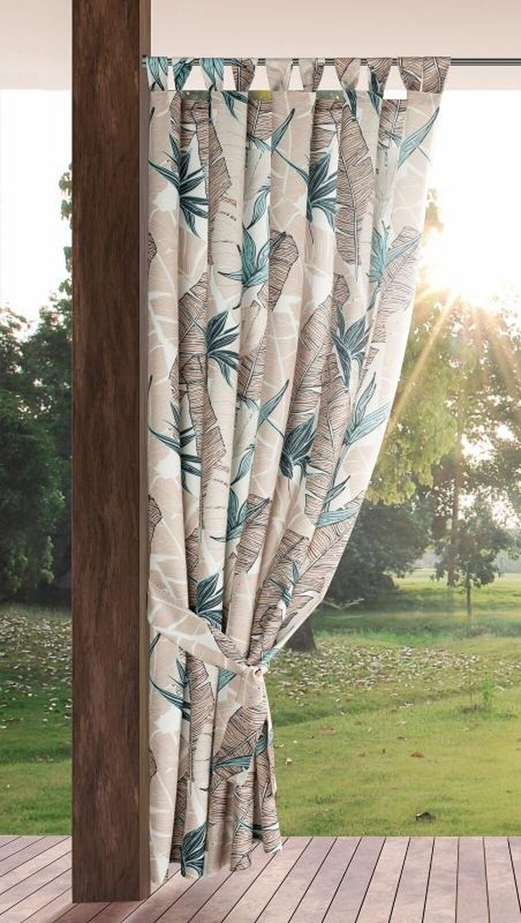 Eurofirany, zasłona zaciemniająca gotowa, Garden, na szelkach, 155-260 cm, beżowy