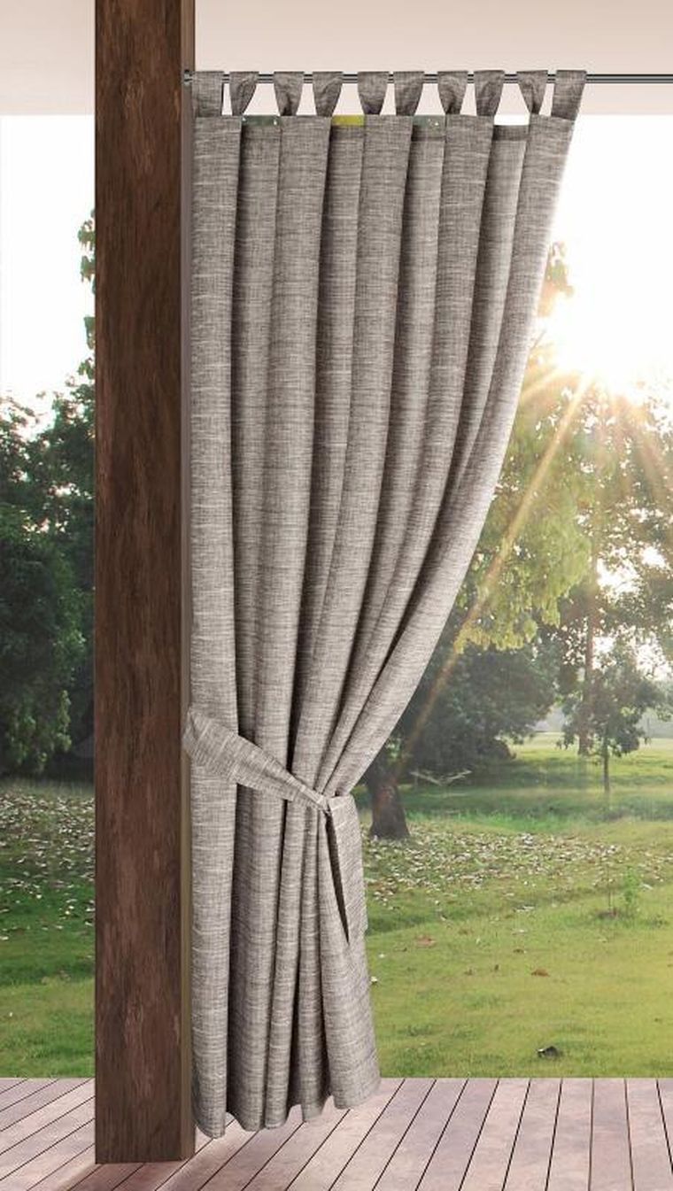 Eurofirany, zasłona zaciemniająca gotowa, Garden, na szelkach, 155-260 cm, brązowy