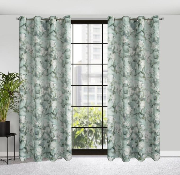 Eurofirany, zasłona zaciemniająca gotowa, Gracja, 140-250 cm, miętowy