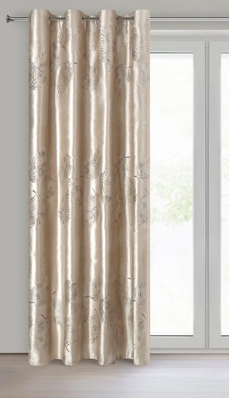 Eurofirany, zasłona zaciemniająca gotowa, Idalia, 140-250 cm, beżowy