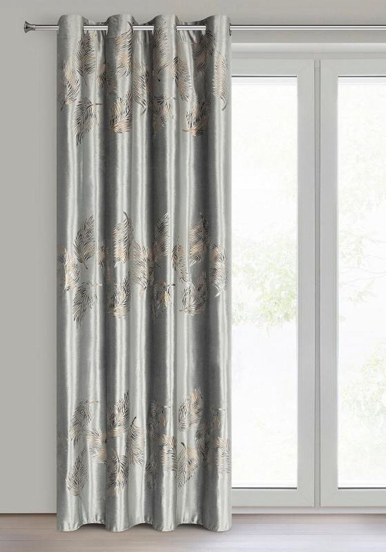 Eurofirany, zasłona zaciemniająca gotowa, Idalia, 140-250 cm, srebrny