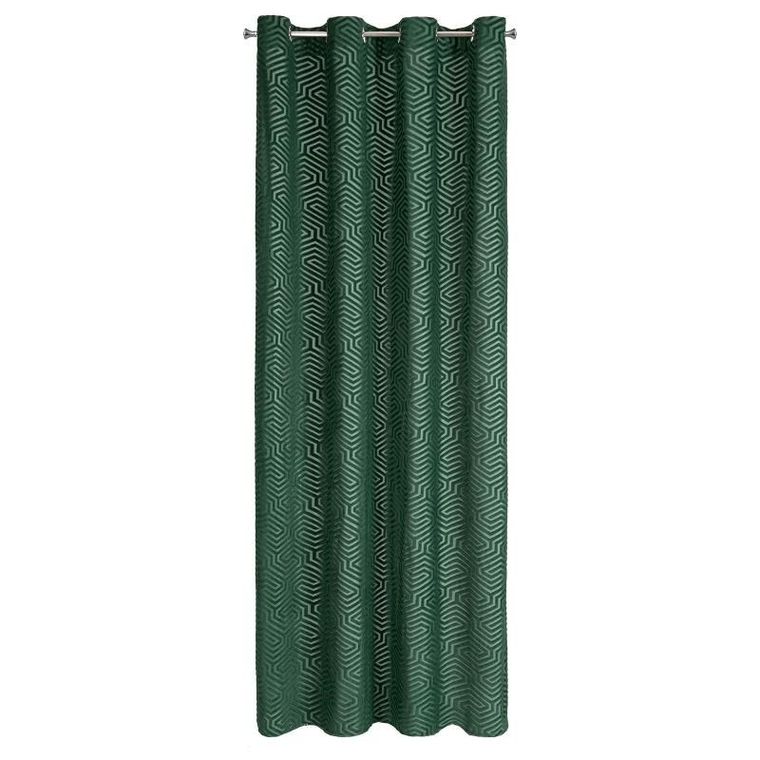 Eurofirany, zasłona zaciemniająca gotowa, Inga, 140-250 cm, ciemnozielony